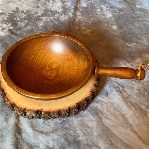 Woodcrafters Other - Woodcrafters Wooden Bowl with Handle